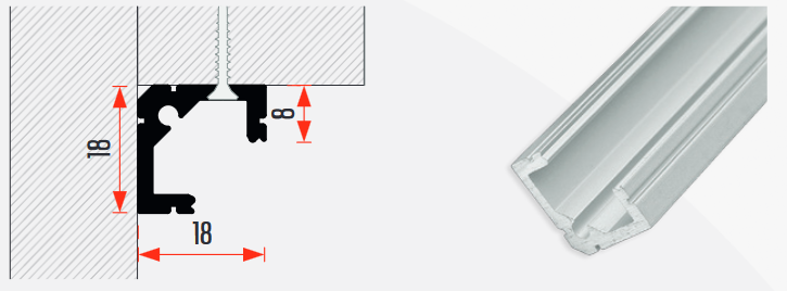 LED profil LL06 ovális 3m eloxált alu