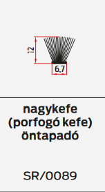 Nagykefe (porfogó kefe) öntapadó (150 m / tekercs) 2.Kép