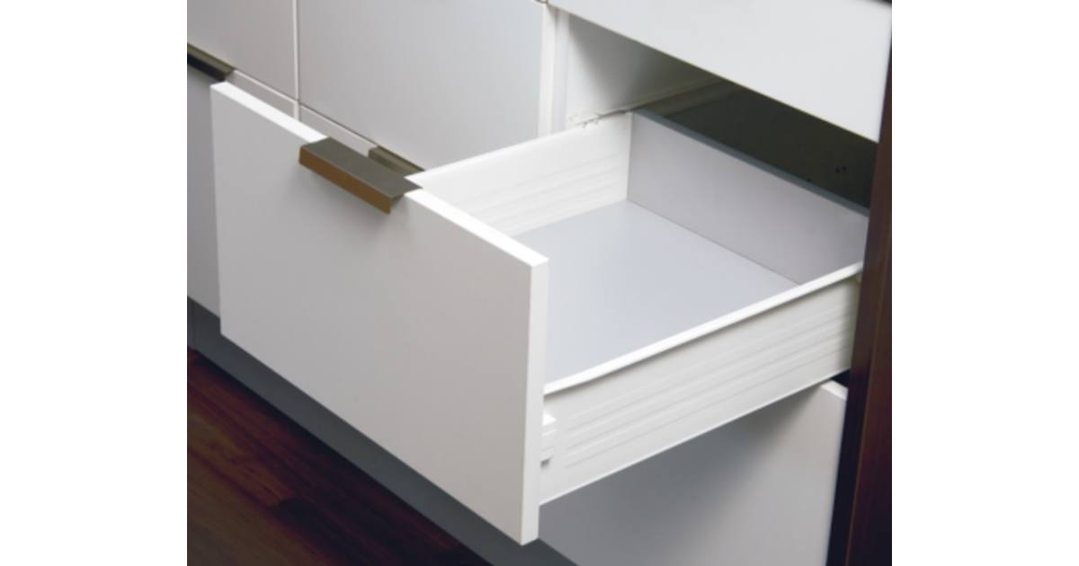 IMPAZ 4320 FIÓK  500 mm * 117 mm részleges kihúzású, 30 kg fehér