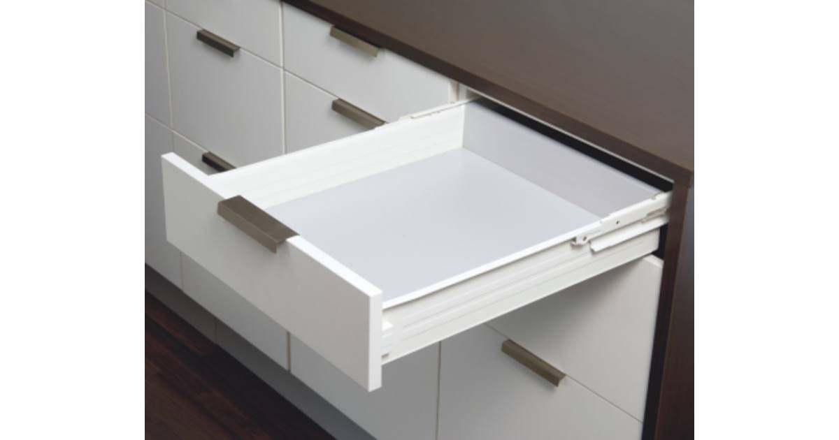 IMPAZ 5020 FIÓK  550 mm * 85 mm teljes kihúzású, 40 kg fehér