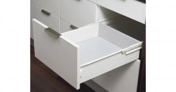 IMPAZ 5320 FIÓK  450 mm * 117 mm teljes kihúzású, 40 kg fehér 1.Kép