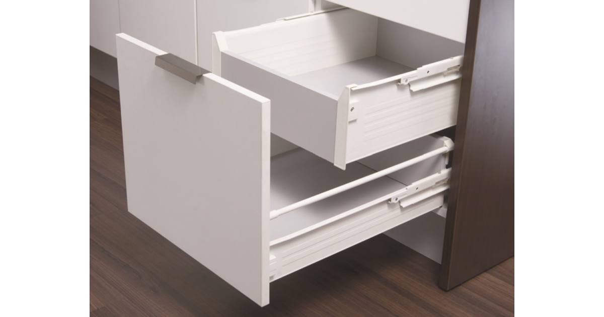 IMPAZ 5620 BELSŐ FIÓK  450 mm * 149 mm teljes kihúzású, 40 kg fehér