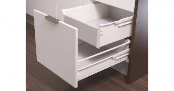 IMPAZ 5620 BELSŐ FIÓK  500 mm * 149 mm teljes kihúzású, 40 kg fehér 1.Kép