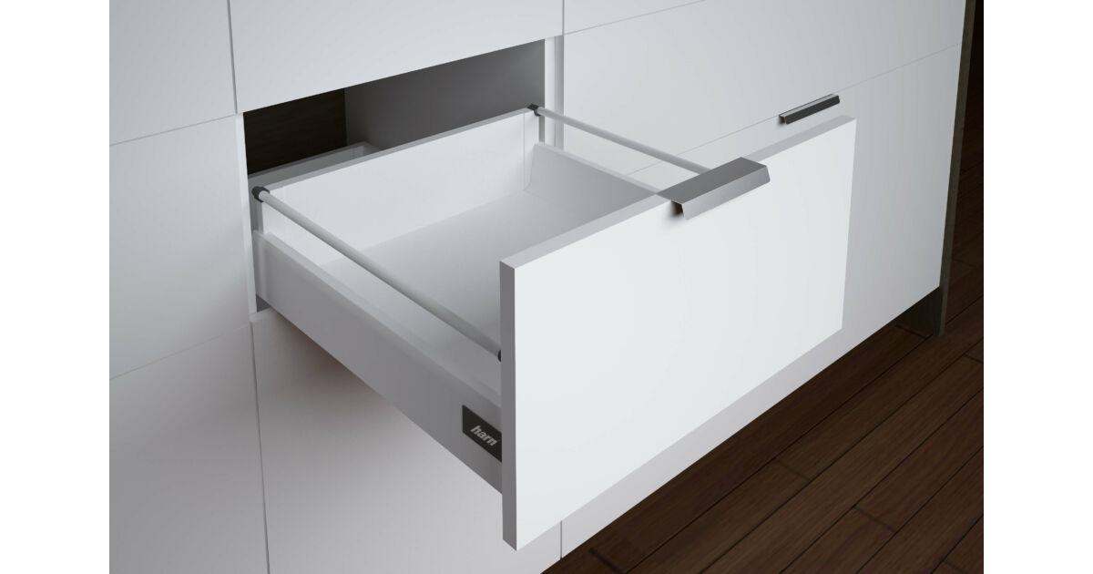 RITMA CUBE M 650 mm normál fiók 60 kg, fehér kör korlát