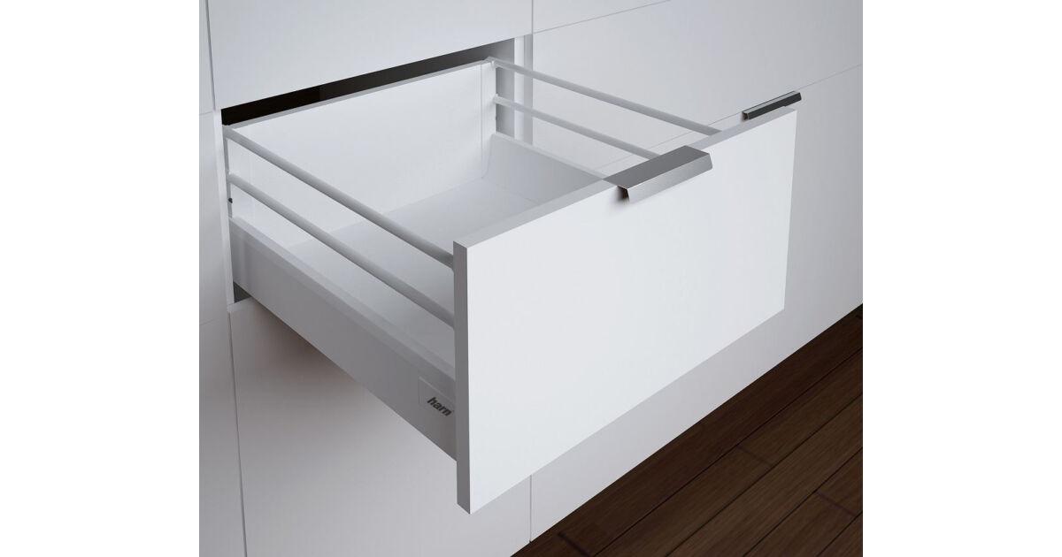 RITMA CUBE H 650 mm normál fiók 60 kg, fehér dupla kör korlát