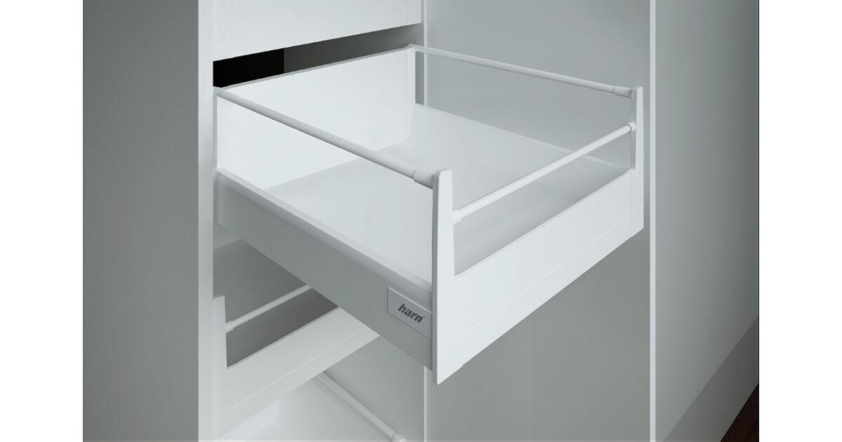 RITMA CUBE H 550 mm magas belső fiók 60 kg, fehér kör korlát