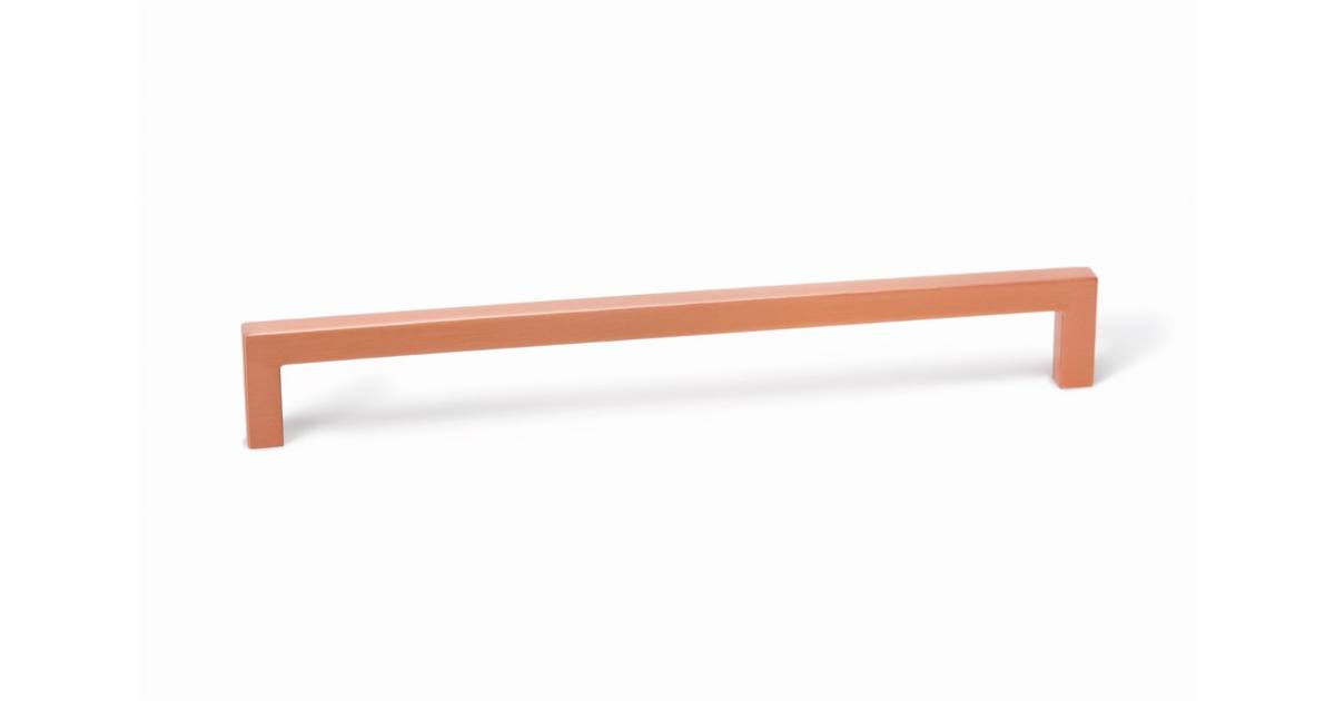 Fogantyú U 320 mm 328 mm csiszolt vörösréz