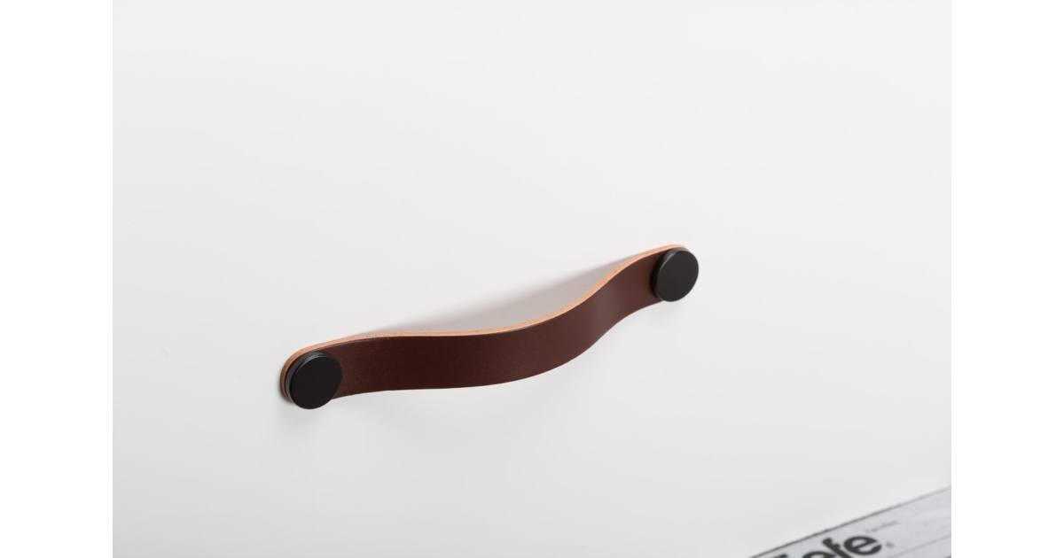 Fogantyú FLEXA 160 mm 182 mm barna bőr +