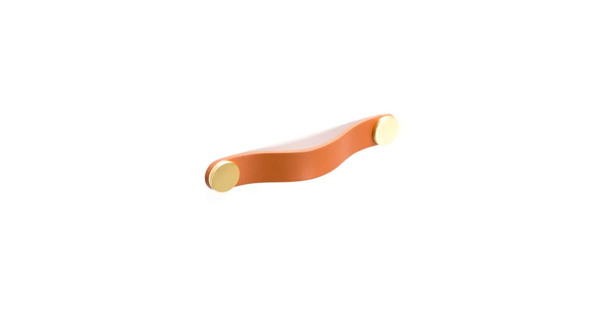 Fogantyú FLEXA 128 mm 150 mm bézs bőr +