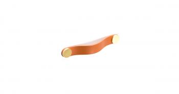 Fogantyú FLEXA 128 mm 150 mm bézs bőr + 1.Kép