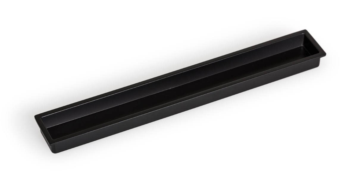 CUBIC süllyesztett fogantyú 160 mm matt fekete