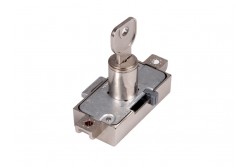LEHMANN BÚTORZÁR 750 FORGÓRÚDZÁR 15MM-ES S, EGYFORMA KULCSOS (L2501) NIKKEL