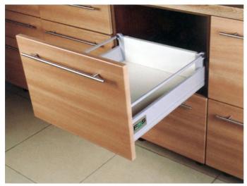 FDS DUPLAFALÚ FÉM FIÓKOLDAL FDS-DF B 270 0mm MAGASÍTOTT, 40kg SZÜRKE 1.Kép
