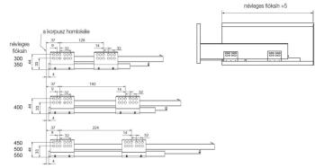 SLIM DUPLAFALÚ FIÓKOLDAL DF-A 450mm ANTR RACIT 3.Kép