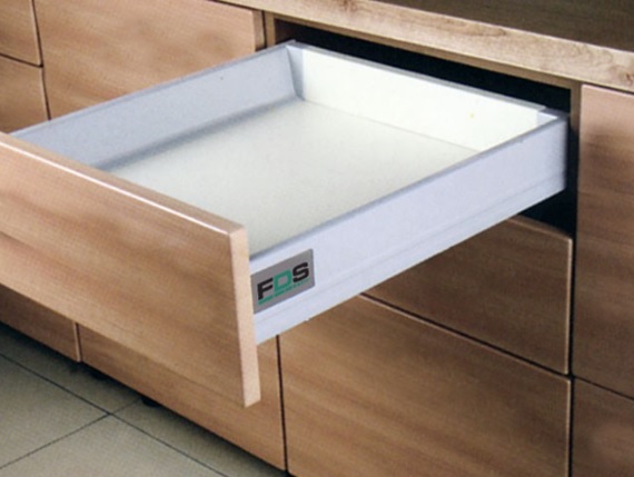FDS DUPLAFALÚ FÉM FIÓKOLDAL FDS-DF PO-S  A PUSH OPEN SZINKR 400mm, 40kg SZÜRKE