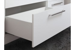SLIM DUPLAFALÚ FIÓKOLDAL DF-C 400mm FEHÉ ÉR