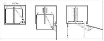 BELSŐ FÉMRÁCS CEM45S KAMRAPOLC KERET 326 6×1920/2180×475mm ANTRACIT 2.Kép