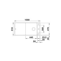 MOSOGATÓ BLANCO AXIA III XL 6 S palaszür üveg tartozékkal 2.Kép