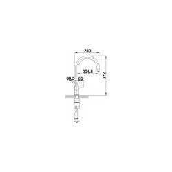 CSAPTELEP BLANCO TRIMA HD króm 2.Kép