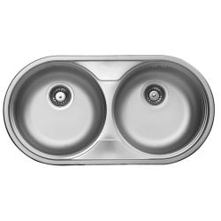 Kétkörtál mosogató 83x43 3 1/2