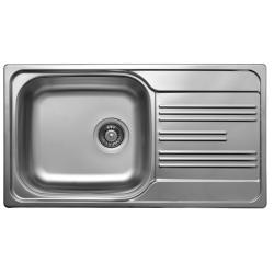 Egymedencés csepegtetős mosogató 780x435mm 3 1/2