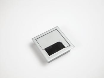 IRODABÚTOR KIEGÉSZÍTŐ KÁBELKIVEZETŐ 80x80x25mm ALUMÍNIUM, 30135 1.Kép