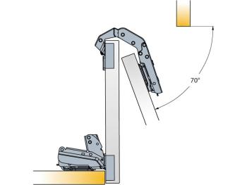 BÚTORPÁNT TITUS 721-0PL0-650-00 T-TYPE KLIPPES SAROKSZEKRÉNYPÁNT NIKKEL 2.Kép