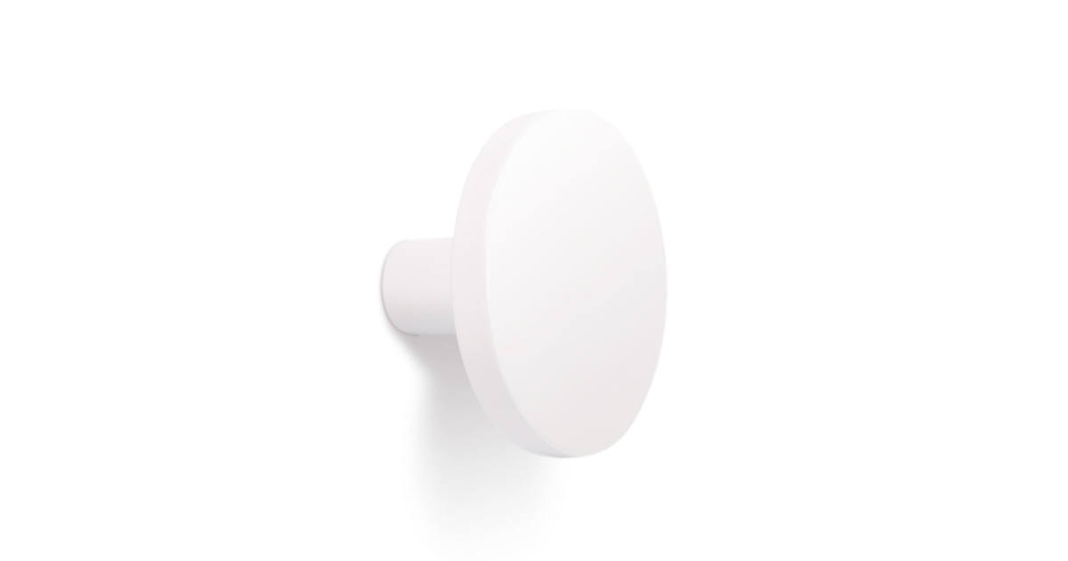 COMO gombfogantyú, átmérő 26 mm matt fehér