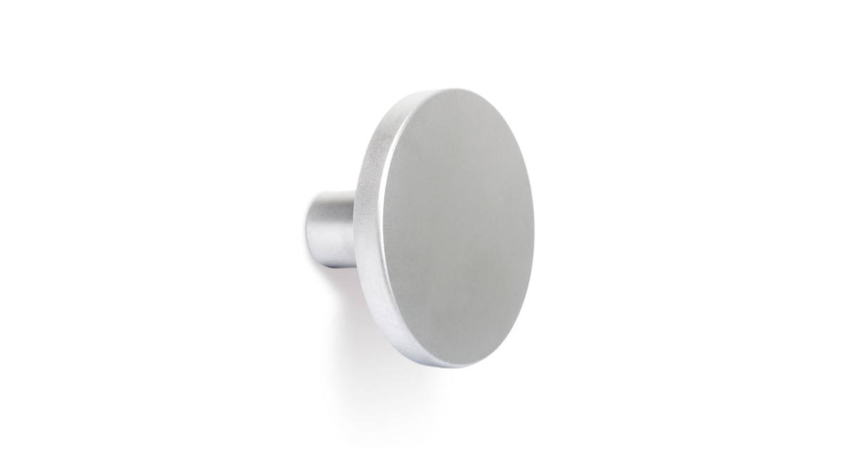 COMO BIG gombfogantyú, átmérő 41 mm matt króm