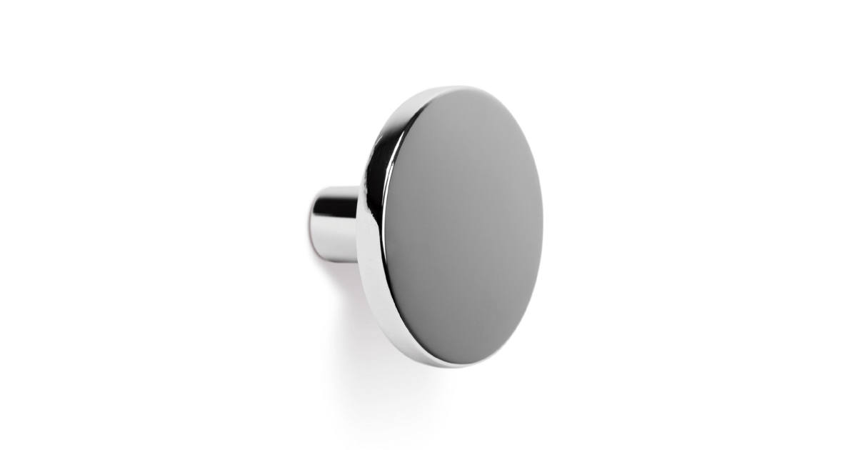 COMO BIG gombfogantyú Átmérő 41 mm fényes króm