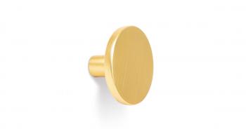 COMO BIG gombfogantyú, átmérő 41 mm csiszolt arany 1.Kép