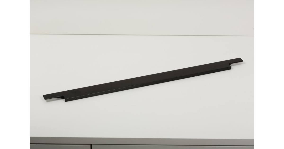 LINEAR  élre ültetett fogantyú csiszolt fekete, 248 mm