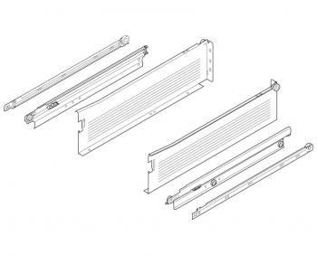 BLUM METABOX acélkáva K (118 mm)500 mm teljes kihúzás30 kg B+J 1.Kép