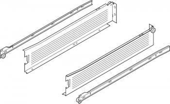 BLUM METABOX acélkáva M (86 mm)550 mm teljes kihúzás 30 kg B+J 1.Kép