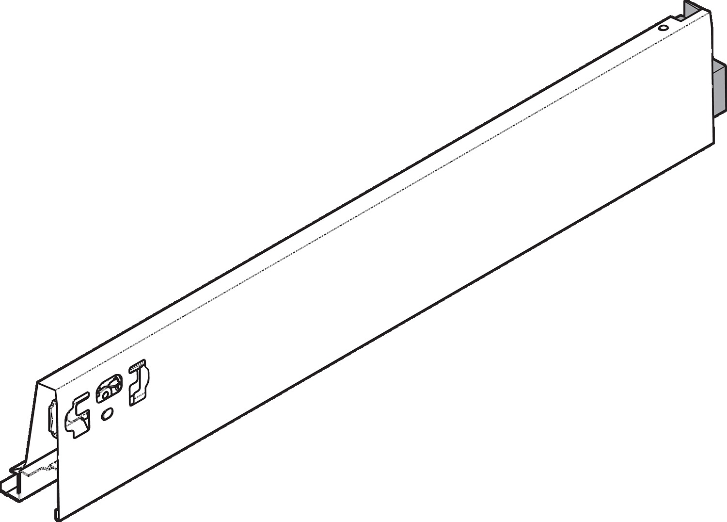 BLUM TANDEMBOX kávaM (83 mm)300 mmbal Selyemfehér 