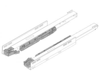 BLUM LEGRABOX korpuszsín BLUMOTION teljes kihúzás 40 kg B+J S550 mm 1.Kép