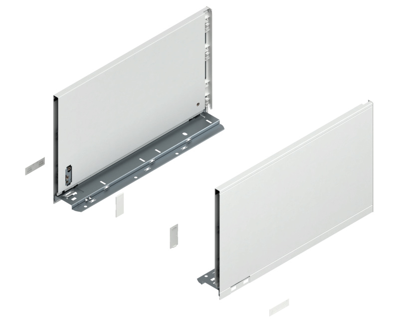 BLUM LEGRABOX káva  F (241 0 mm)  400 mm Selyemfehér matt B+J