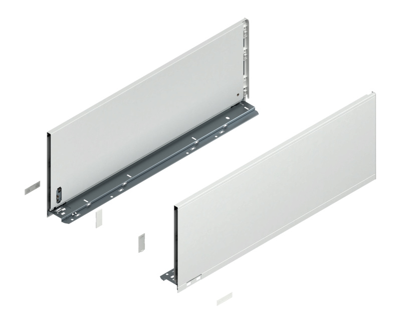 BLUM LEGRABOX káva  F (241 0 mm)  650 mm Selyemfehér matt B+J