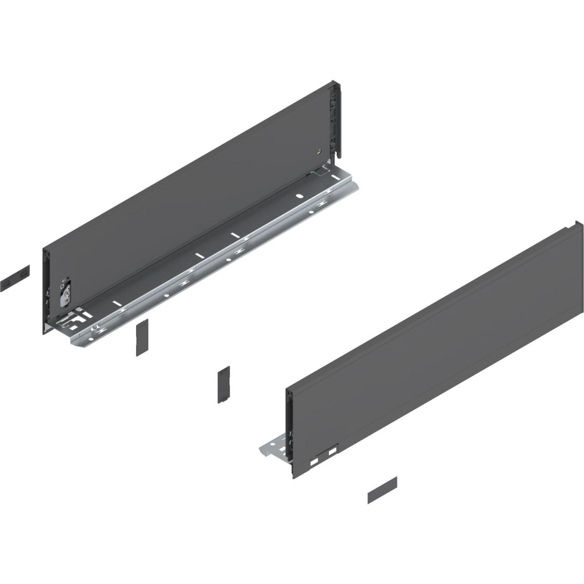 BLUM LEGRABOX káva  K (128 5 mm)  600 mm Orionszürke matt B+J