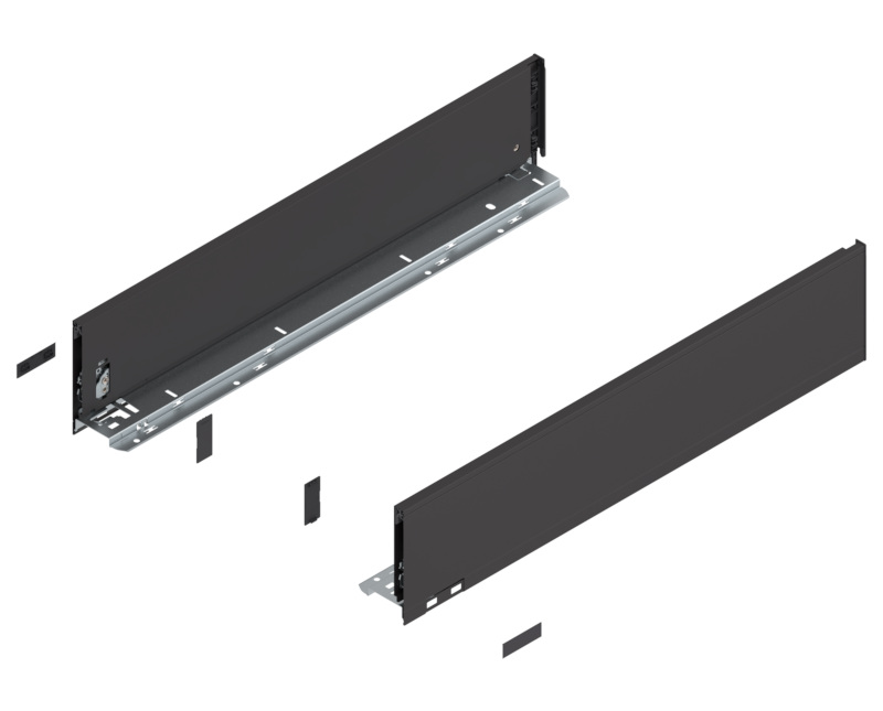 BLUM LEGRABOX káva  K (128 5 mm)  600 mm Terrafekete matt B+J