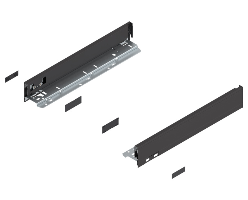 BLUM LEGRABOX kávaN (66,5 mm)400 mm B+J Terrafekete matt