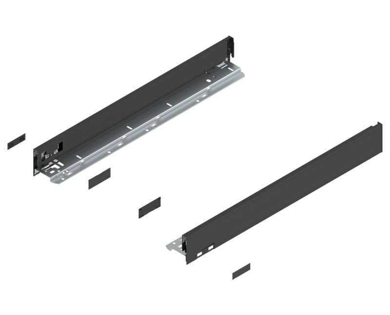 BLUM LEGRABOX kávaN (66,5 mm)550 mm B+J Terrafekete matt