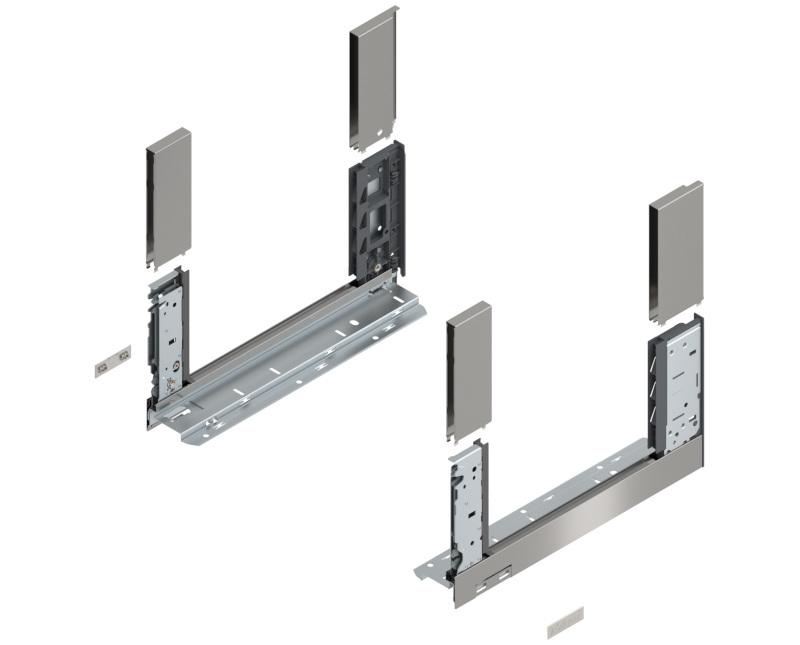 BLUM LEGRABOX káva  C (177 mm)  350 mm inox-szálhúzott-lakozott B+J