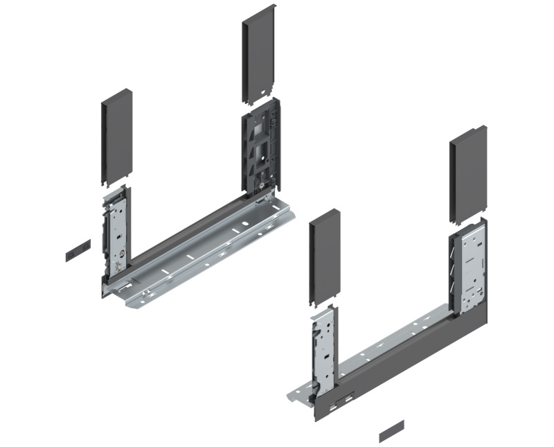 BLUM LEGRABOX káva  C (177 mm)  350 mm Orionszürke matt B+J