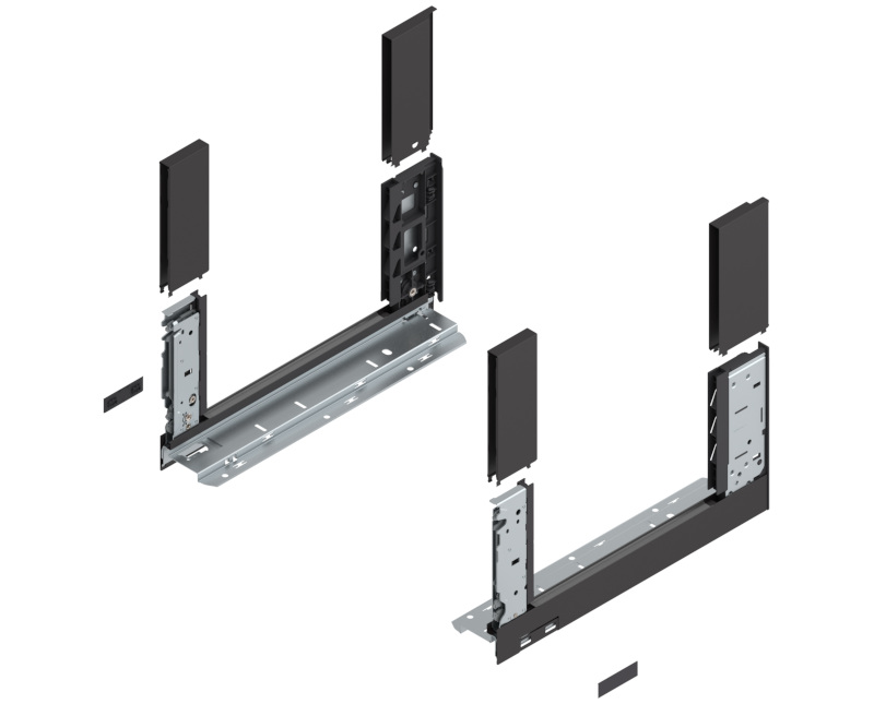 BLUM LEGRABOX káva  C (177 mm)  350 mm Terrafekete matt B+J