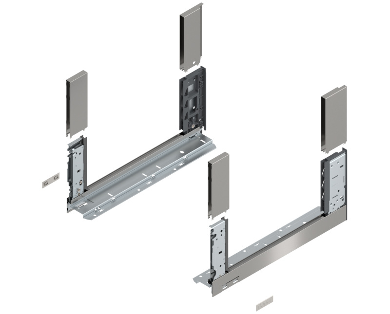 BLUM LEGRABOX káva  C (177 mm)  400 mm inox-szálhúzott-lakozott B+J