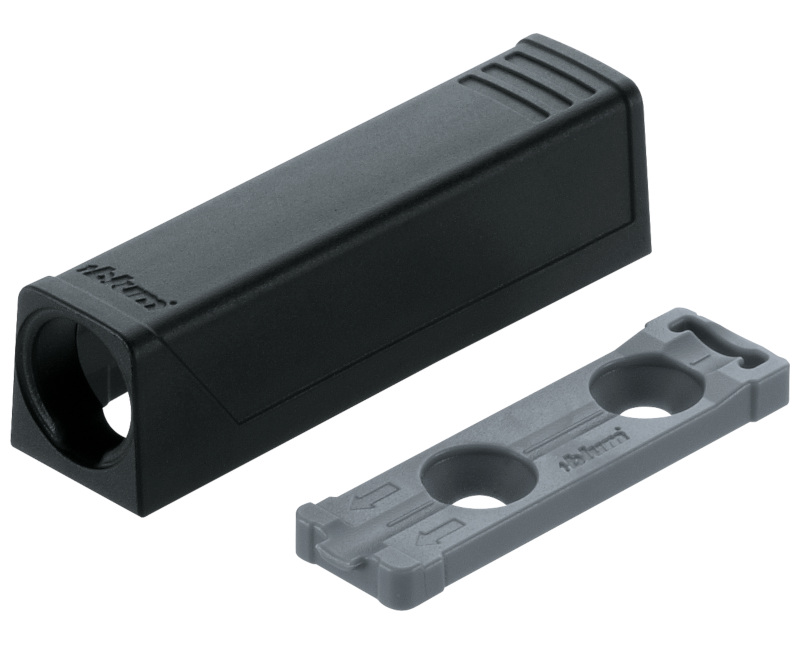 BLUM TIP-ON adapterlemez ajtókhozegyenes (20/17 mm) Terrafekete