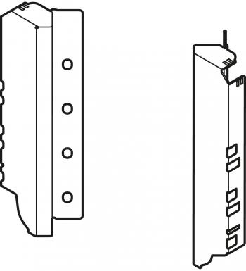BLUM TANDEMBOX hátfal rögz. C SPACE CORNER Selyemfehér 1.Kép