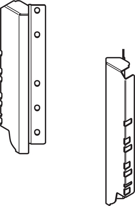BLUM TANDEMBOX hátfal rögz. D SPACE CORNER Selyemfehér
