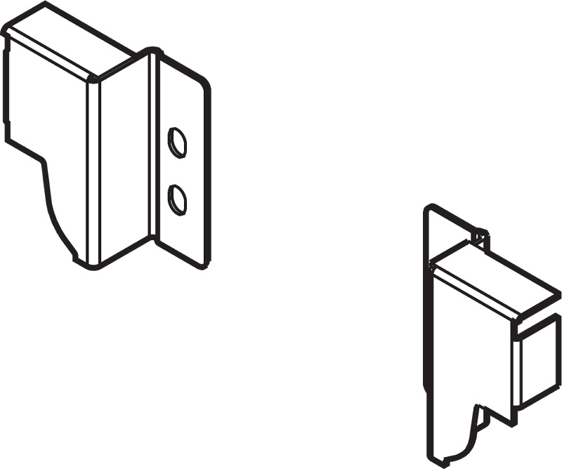 BLUM TANDEMBOX hátfal rögzítő N, B+J  